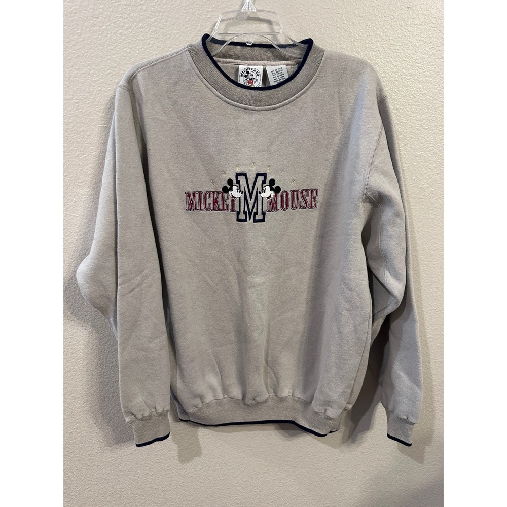 VINTAGE Mickey & Co Disney Sweatshirt Crewneck  Embroidered Graphic Large